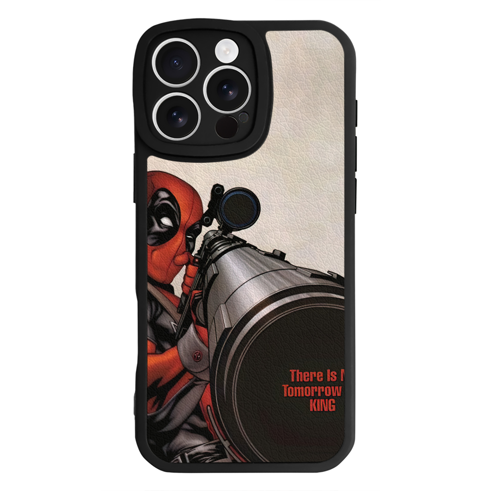 （画像用） Deadpool デッドプール 【iPhone 16シリーズ対応】シリコンスマホケース（レザー調） 材質：シリコン